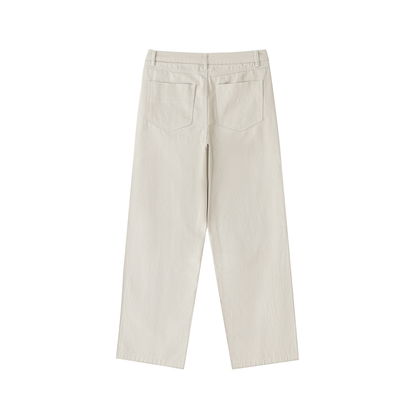 Essential Cotton Straight-Leg Pants
