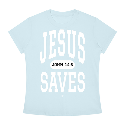 JESUS SAVES Classic | Slim Fit Crewneck Tee