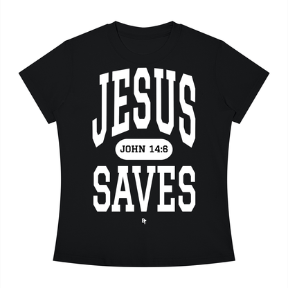 JESUS SAVES Classic | Slim Fit Crewneck Tee