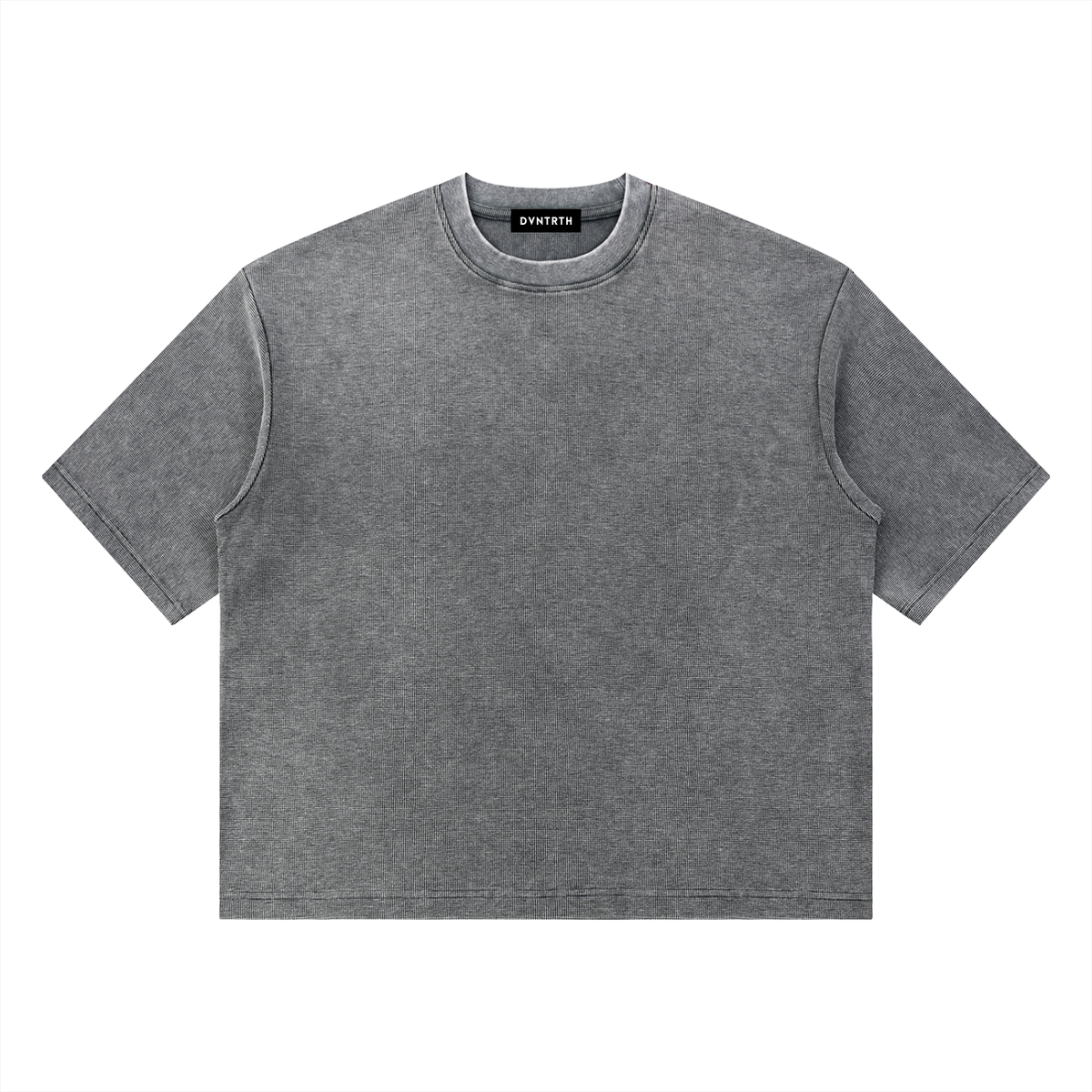 Minimal Wash Waffle Boxy Tee