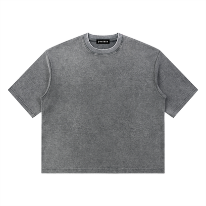 Minimal Wash Waffle Boxy Tee
