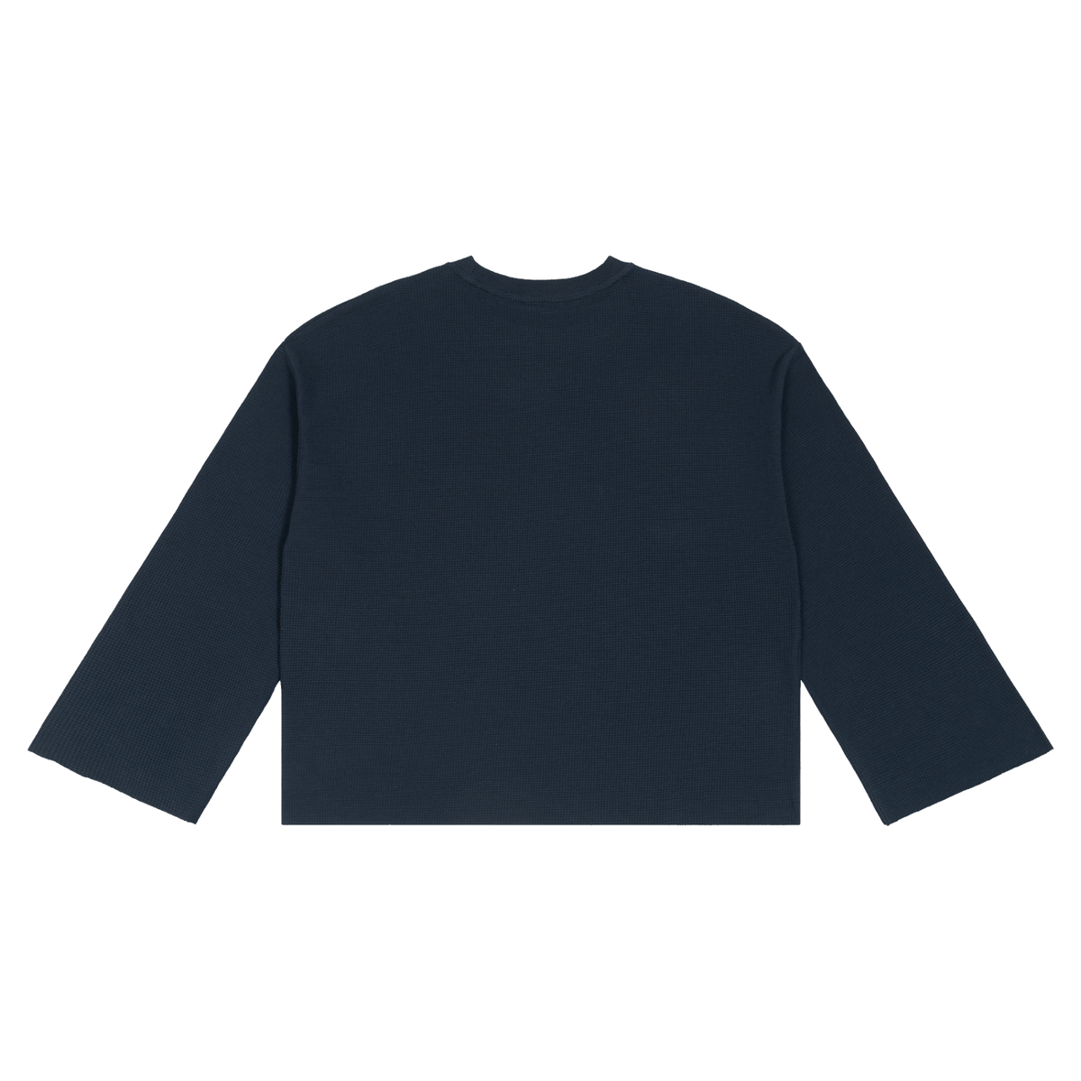 Minimal Waffle Raw Edge Tee
