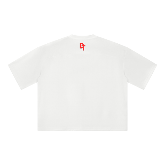 JESUS SAVES Classic | Boxy Mesh Crewneck Tee