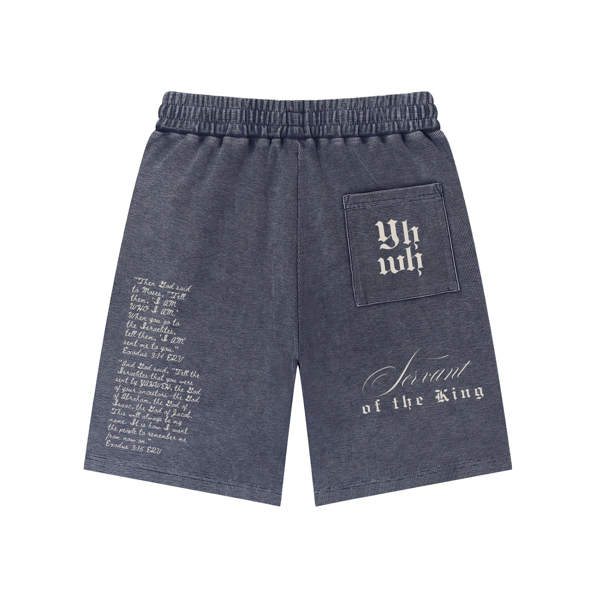 EXO 03 | Mineral Wash Waffle Knit Shorts