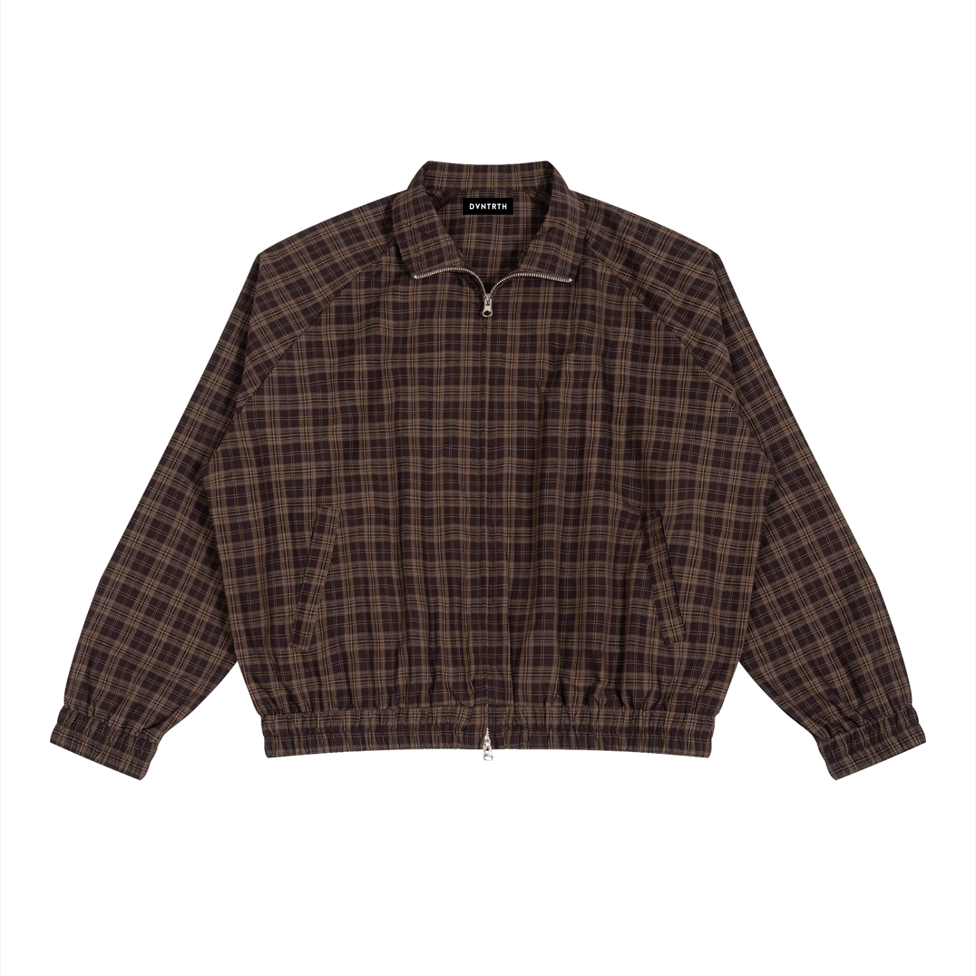 Unisex Plaid Full-Zip Track Jacket
