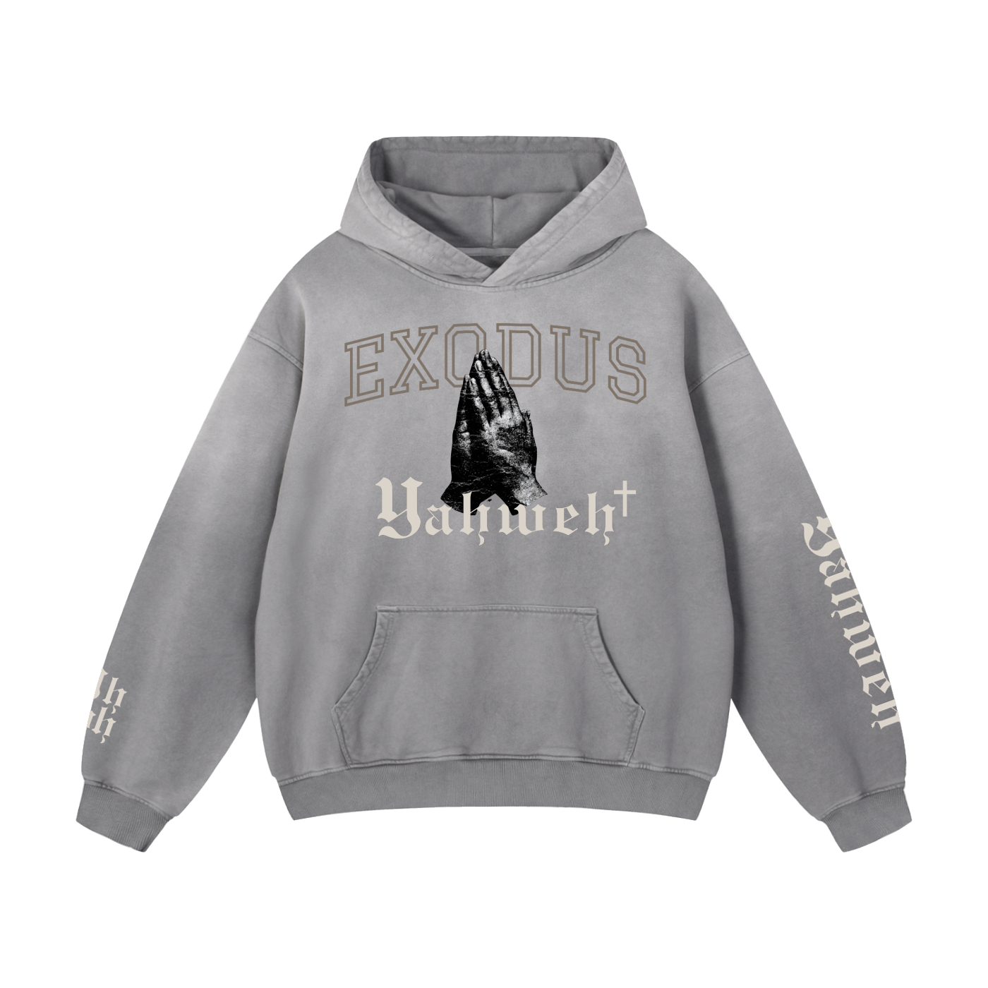 EX III x Yahweh Sunfade Oversized Hoodie