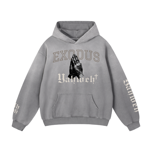 EX III x Yahweh Sunfade Oversized Hoodie