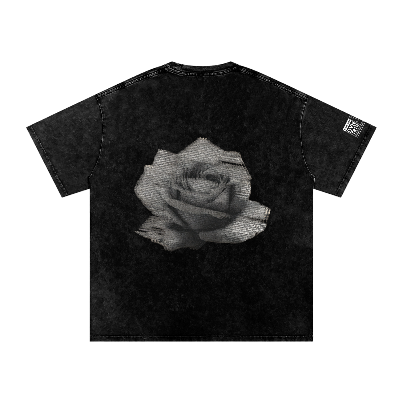 DVNTRTH x Static Flower | Washed Oversized Tee