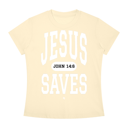 JESUS SAVES Classic | Slim Fit Crewneck Tee