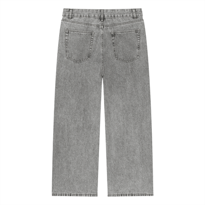 Washed Vintage Straight Leg Jeans