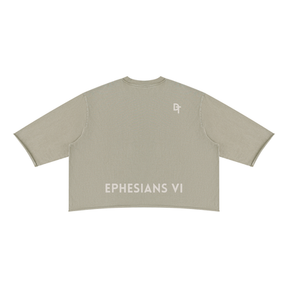 ARMOR ON. | Mineral Wash Raw Hem Boxy Tee