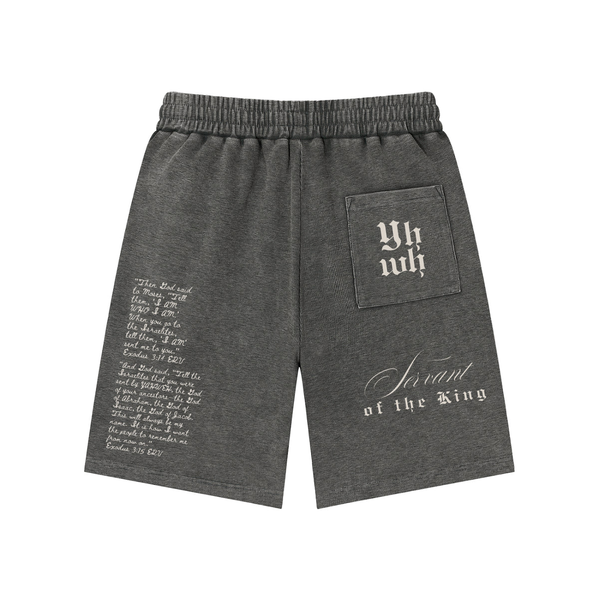EXO 03 | Mineral Wash Waffle Knit Shorts