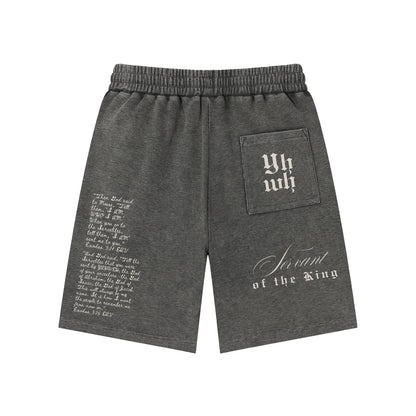 EXO 03 | Mineral Wash Waffle Knit Shorts