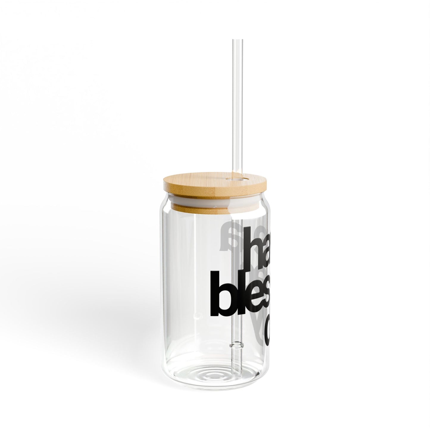 Have a Blessed Day | Sipper Glass - Black