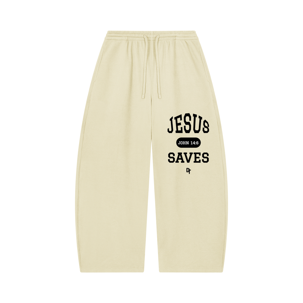 JESUS SAVES Classic | Waffle Barrel Pants