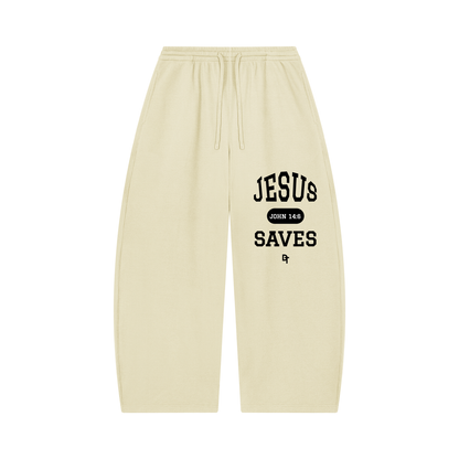 JESUS SAVES Classic | Waffle Barrel Pants