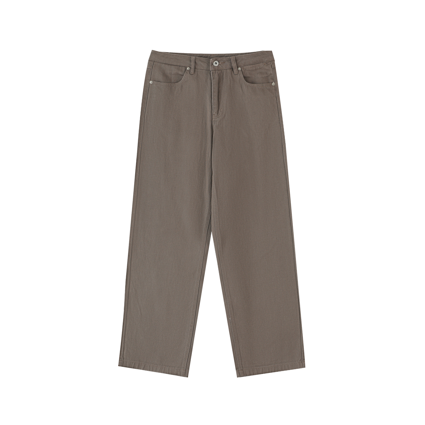 Essential Cotton Straight-Leg Pants