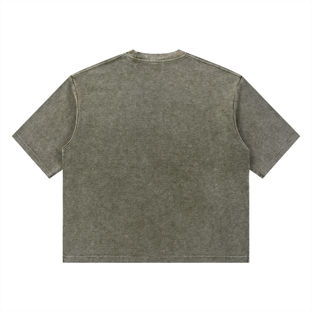 Believer || Unisex Mineral Wash Waffle Boxy Tee