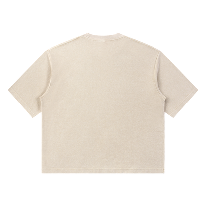 Minimal Wash Waffle Boxy Tee