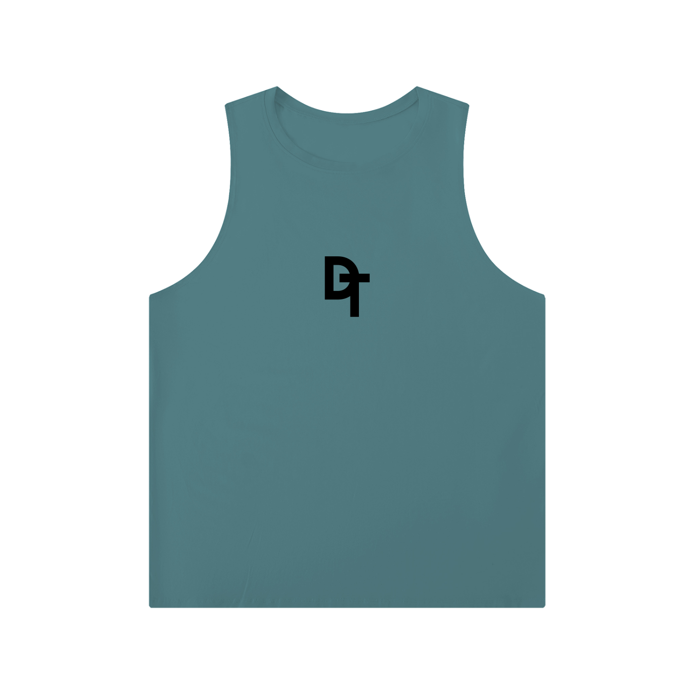 Men's Solid Color Crewneck Tank Top