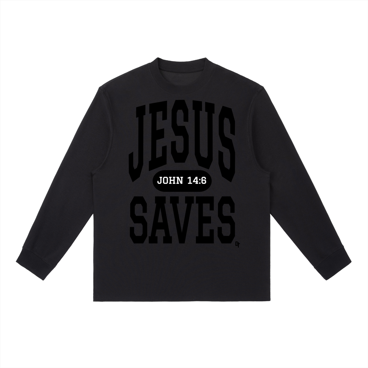 JESUS SAVES Classic | Essential Crewneck Long-Sleeve Tee