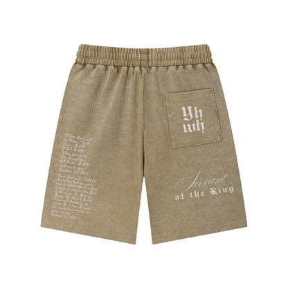 EXO 03 | Mineral Wash Waffle Knit Shorts