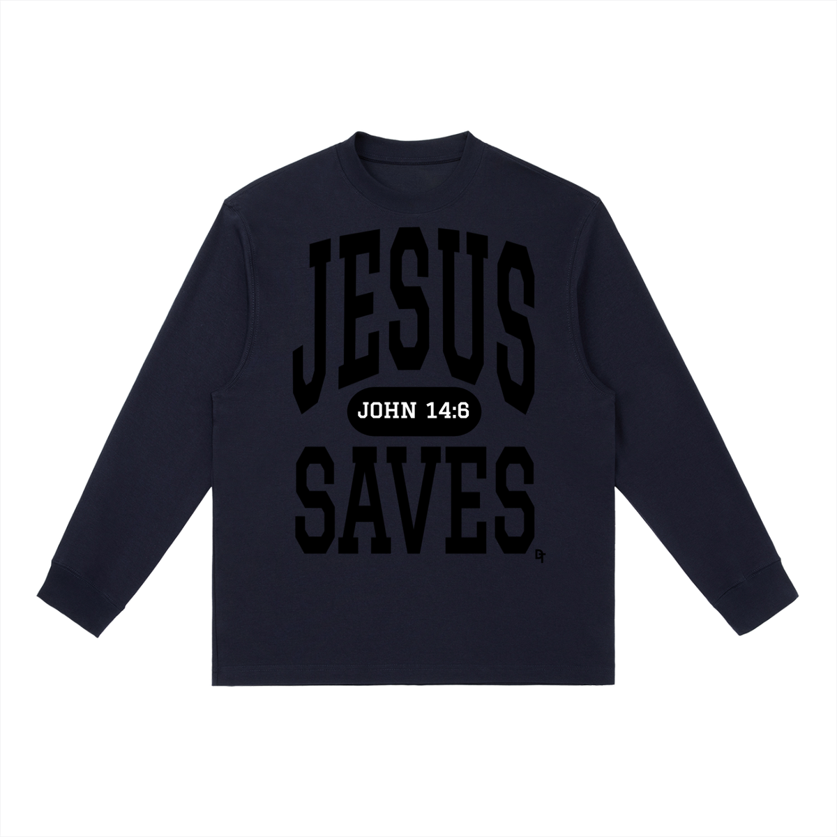 JESUS SAVES Classic | Essential Crewneck Long-Sleeve Tee