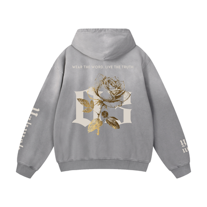 EX III x Yahweh Sunfade Oversized Hoodie