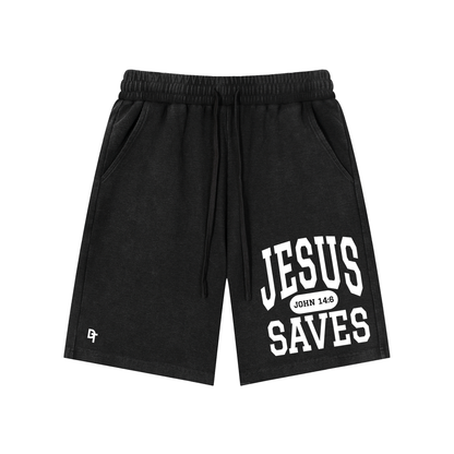 JESUS SAVES Classic | Waffle Knit Shorts