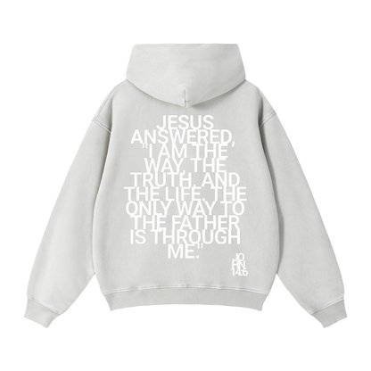 NEW HAVEN Zip-Through Boxy Fleece Hoodie