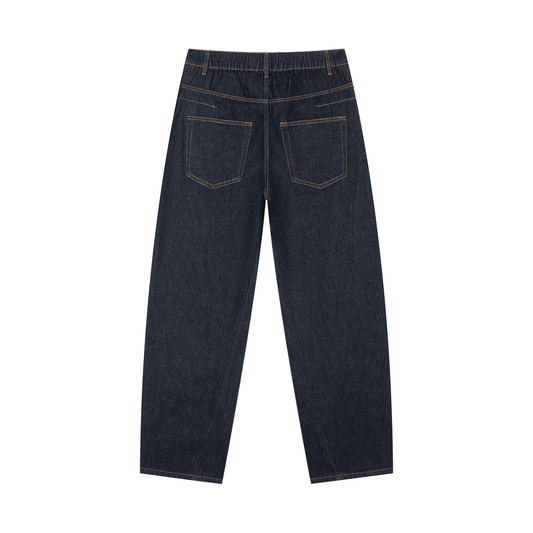 Men's Vintage Wash Barrel Leg Denim