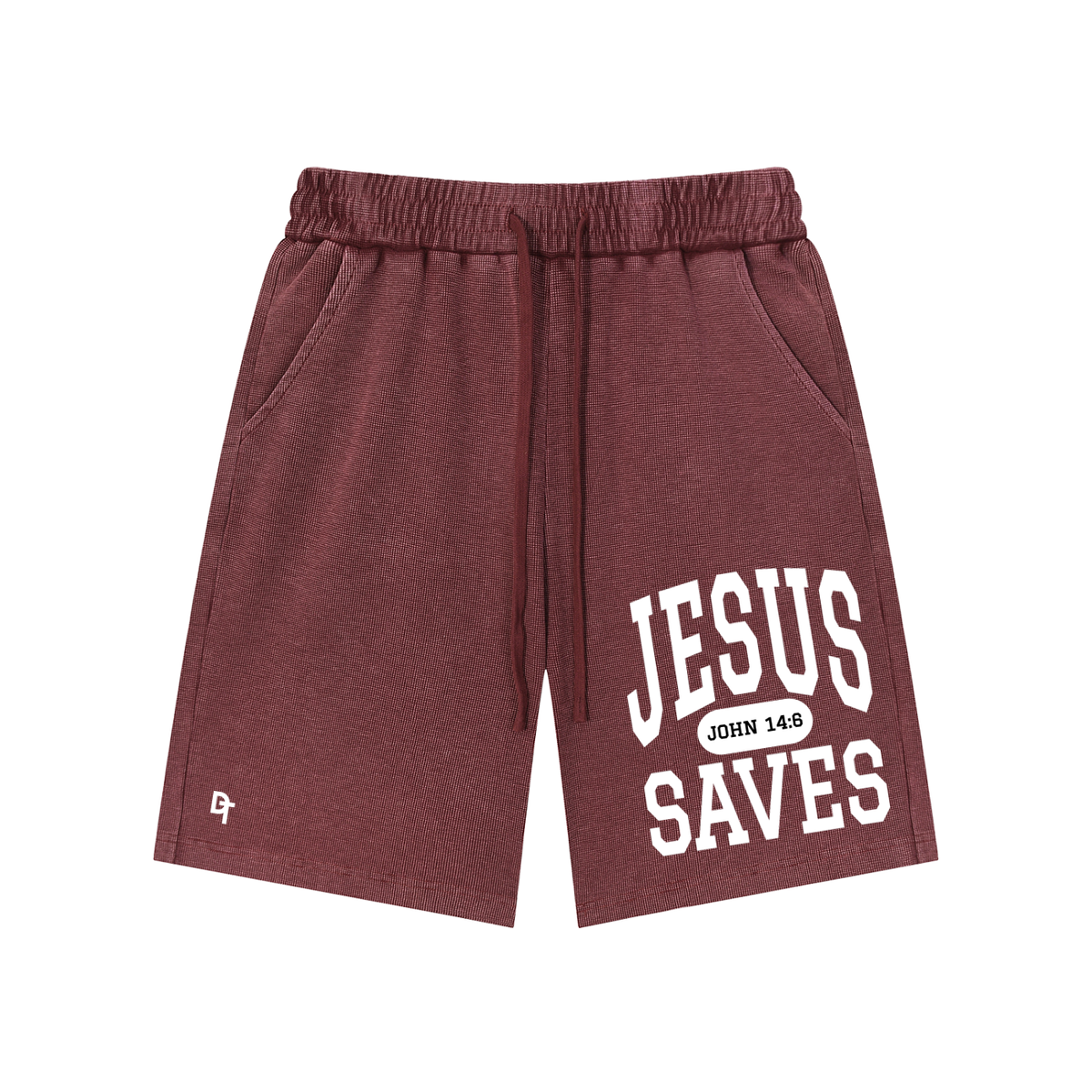 JESUS SAVES Classic | Waffle Knit Shorts