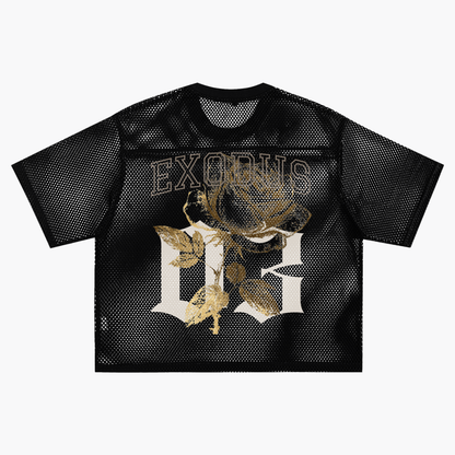 Yhwh x 03 Gold Rose | Mesh Boxy Net Tee