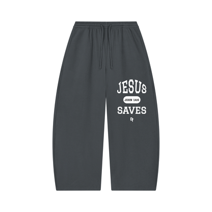 JESUS SAVES Classic | Waffle Barrel Pants