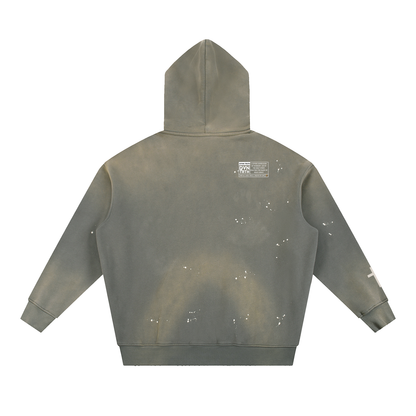 Red DVNTRTH | Vintage Washed Frayed Hoodie