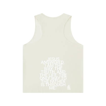 Men's Solid Color Crewneck Tank Top