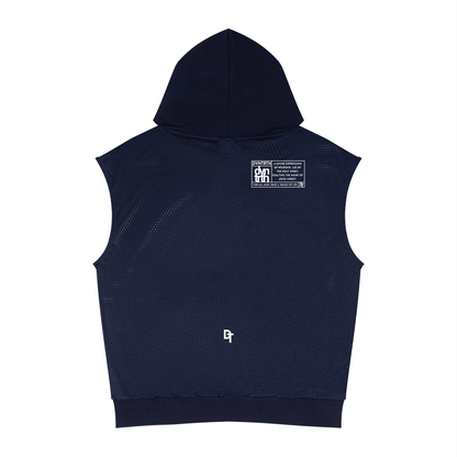 JESUS SAVES Classic | Panel Mesh Sleeveless Hoodie