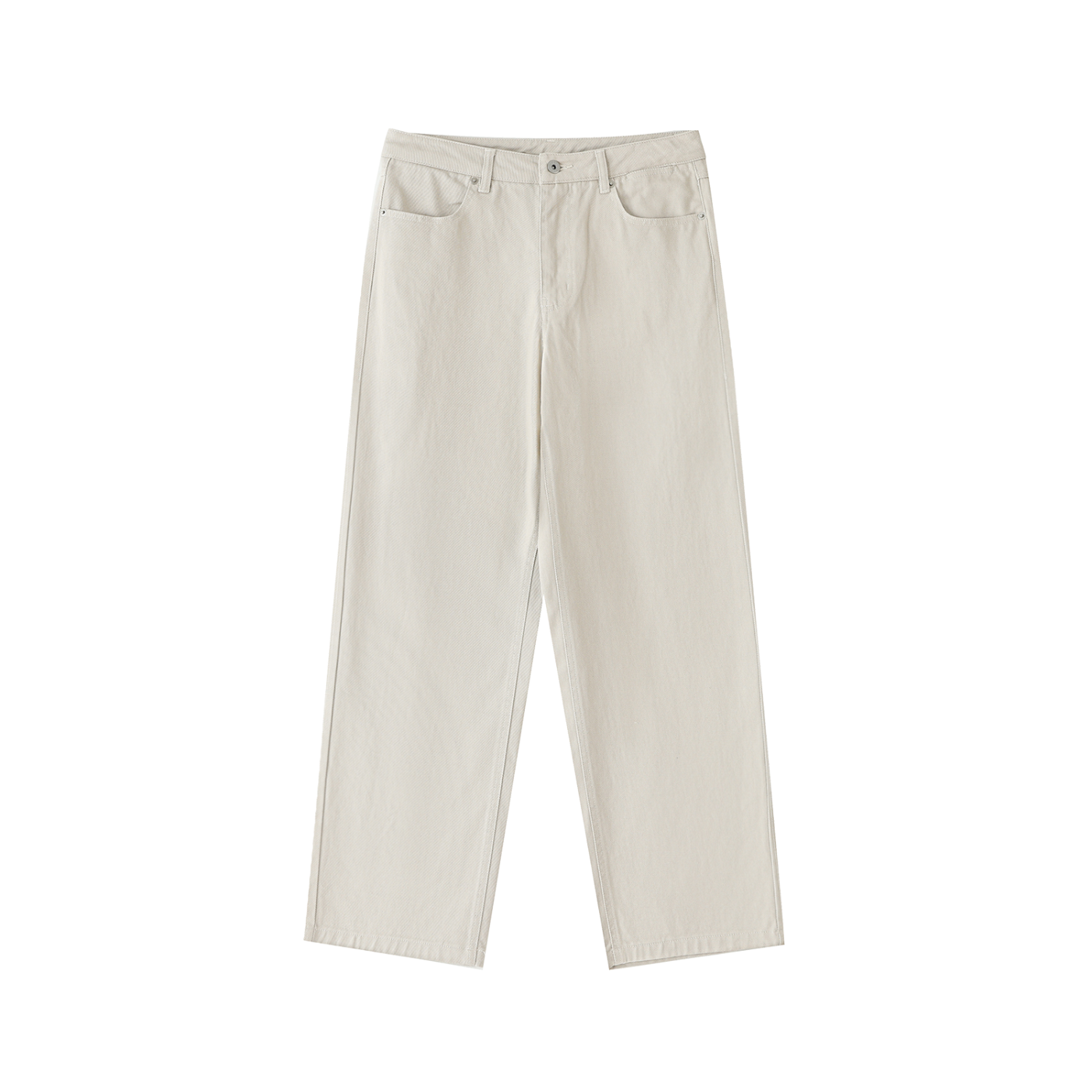 Essential Cotton Straight-Leg Pants