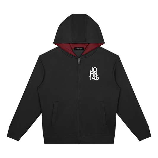 JOHN14:6 | Drop Shoulder Full Zip Hoodie