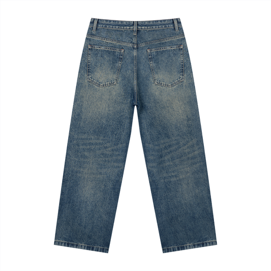 Men's Vintage Wash Denim Jeans