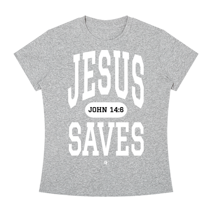 JESUS SAVES Classic | Slim Fit Crewneck Tee