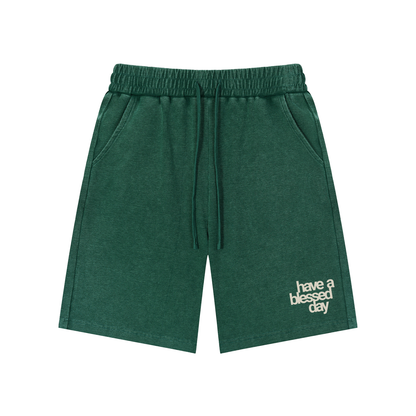 Mineral Wash Waffle Knit Shorts