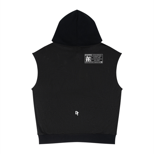 JESUS SAVES Classic | Panel Mesh Sleeveless Hoodie