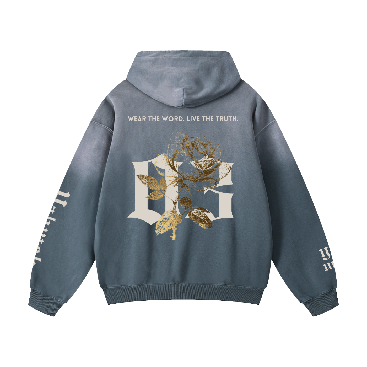EX III x Yahweh Sunfade Oversized Hoodie