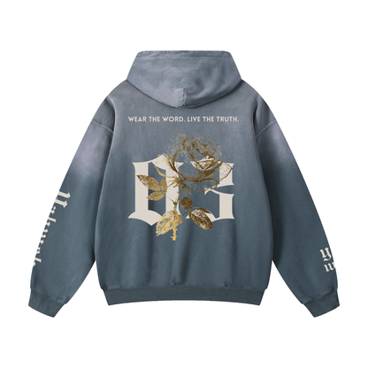 EX III x Yahweh Sunfade Oversized Hoodie