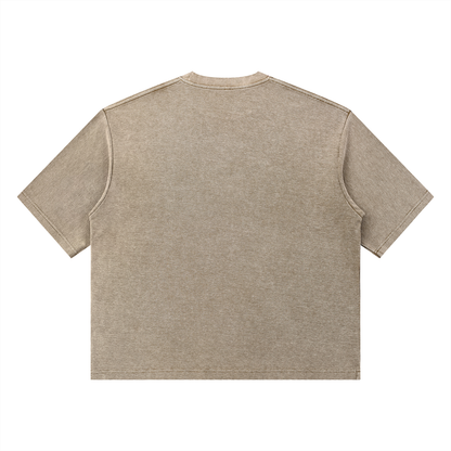 Minimal Wash Waffle Boxy Tee