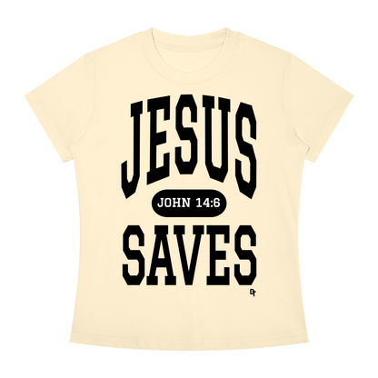JESUS SAVES Classic | Slim Fit Crewneck Tee