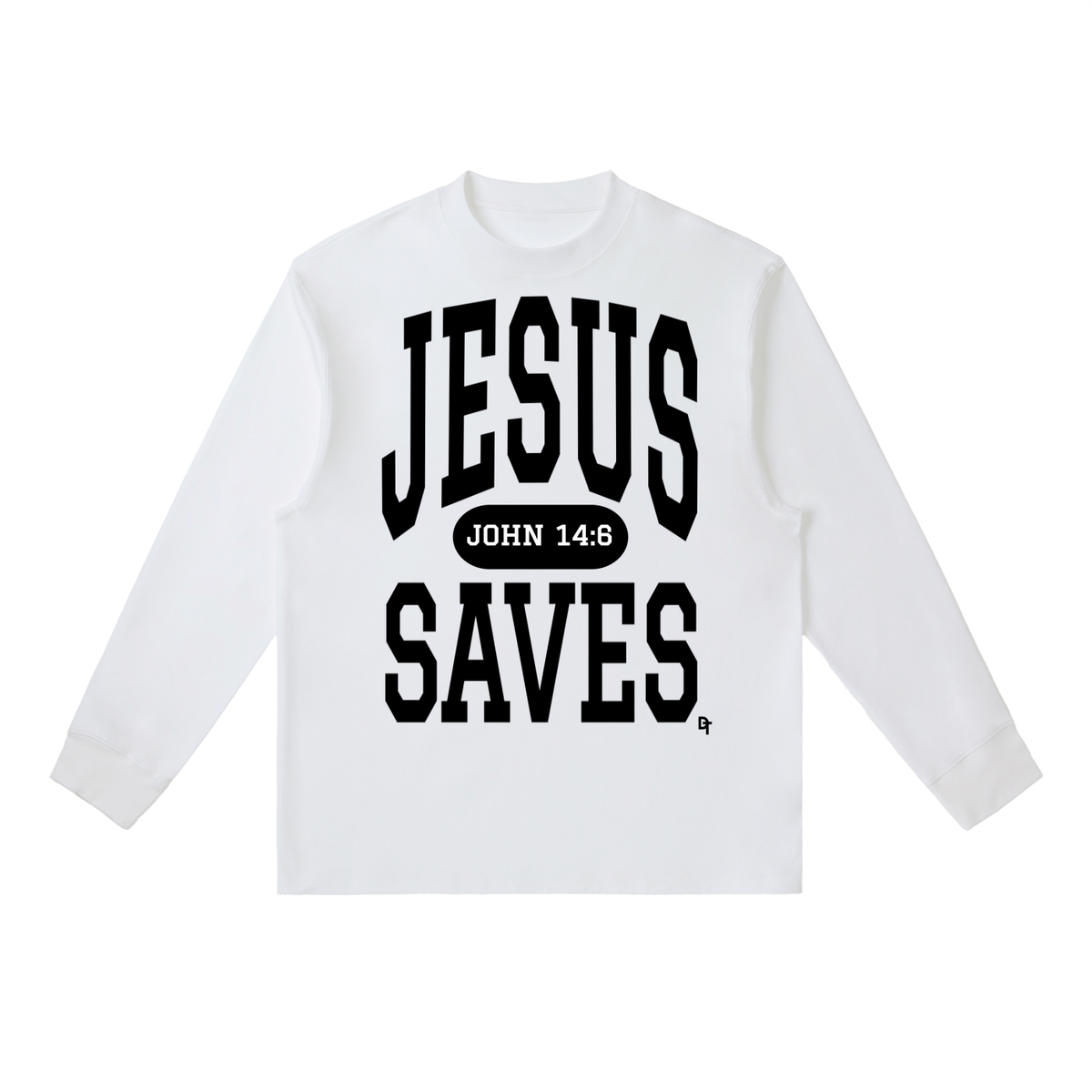 JESUS SAVES Classic | Essential Crewneck Long-Sleeve Tee