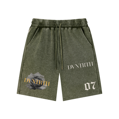 Static Flower x John 14:6 | Mineral Wash Waffle Knit Shorts