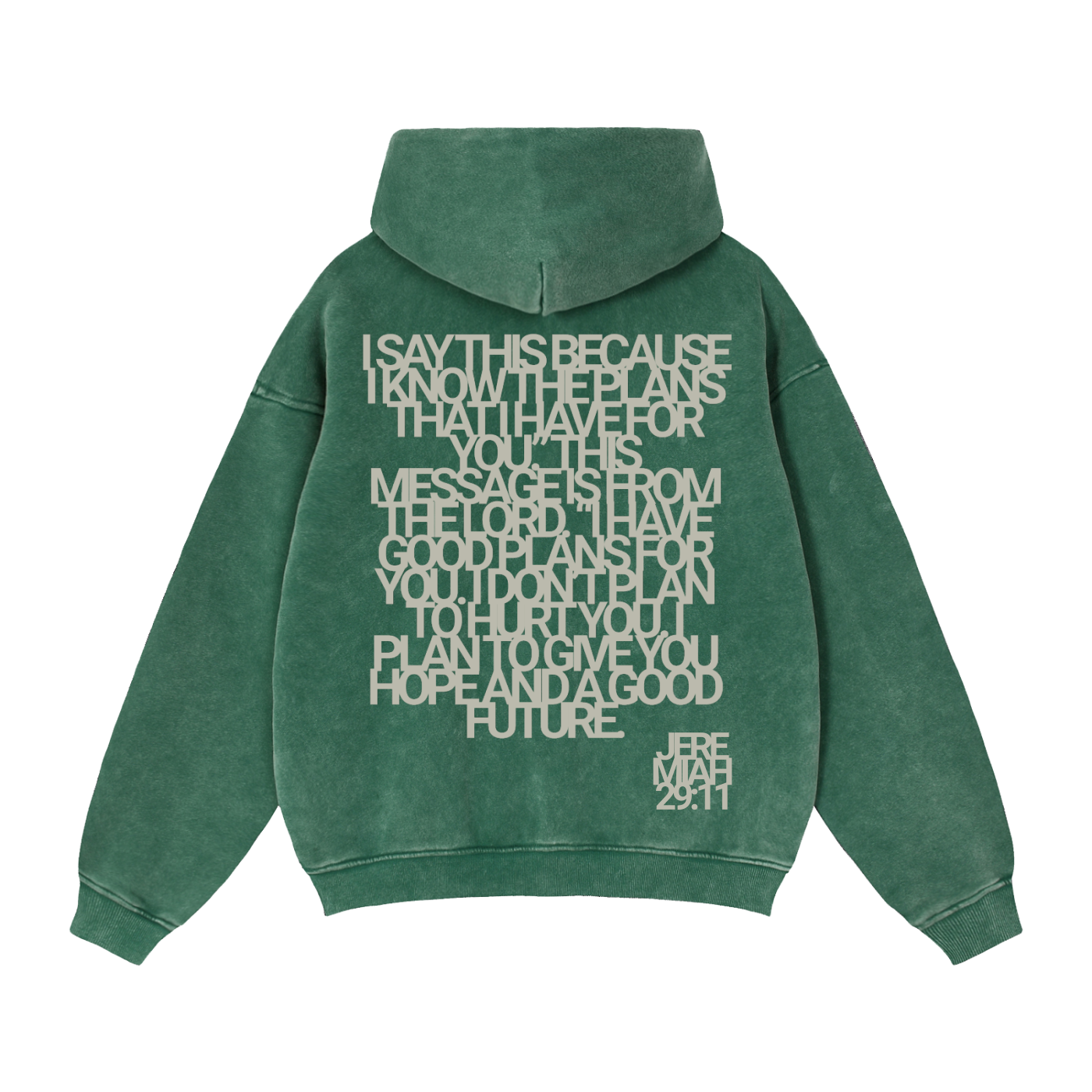 Jeremiah 29:11 | Vintage Zip Boxy Hoodie